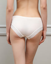 Culotte en Soie 100% avec Dentelle pour Femme